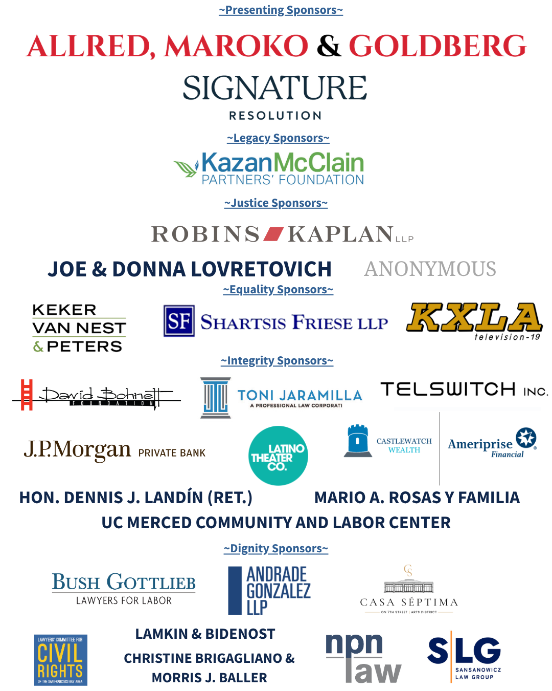 sponsors