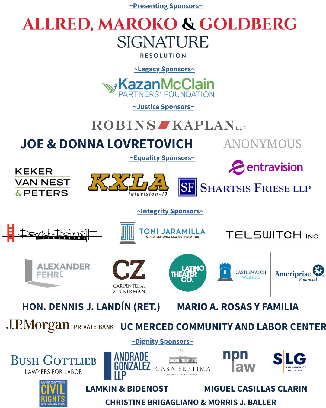 sponsors