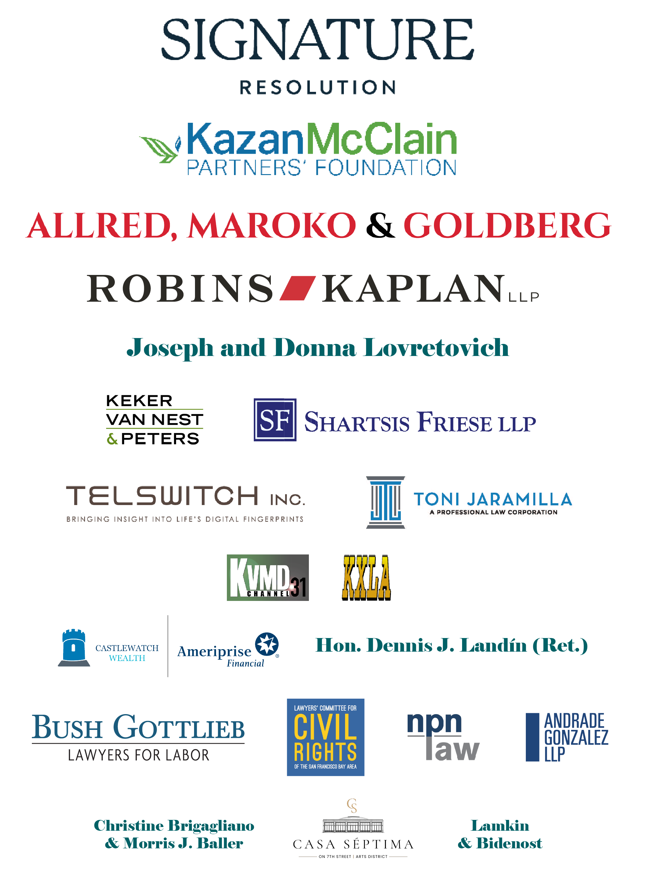 sponsors
