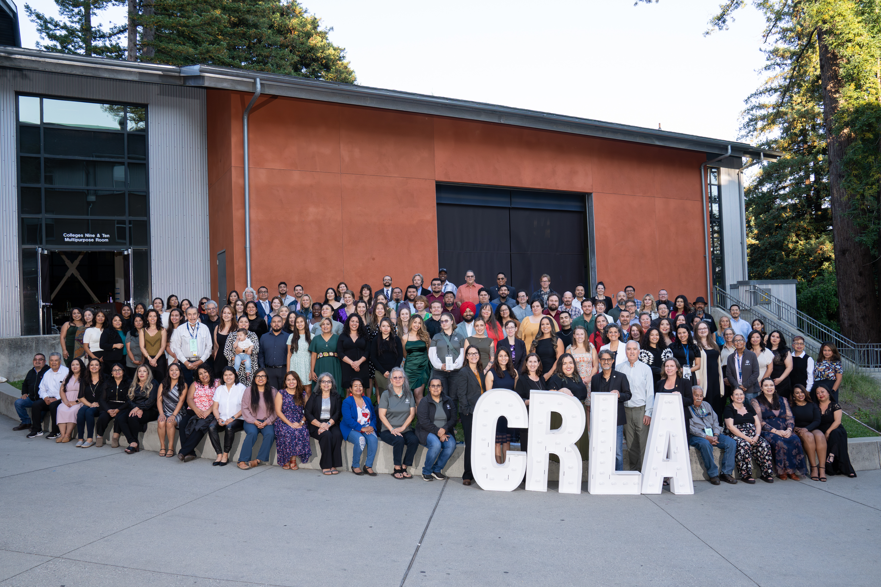 CRLA staff photo at 2024 Priorities Conference in UC Santa Cruz