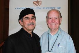 CRLA Executive Director Jose Padilla with former California Supreme Court Associate Justice Cruz Reynoso