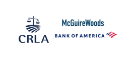 CRLA logo, McGuire Woods logo, and Bank of America logo