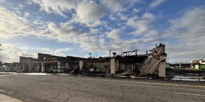 photo of damage from fire at CRLA El Centro office Lupe Quintero Justice Center September 17 2026