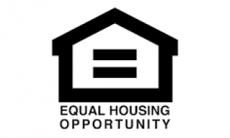 icon of a house with the words "equal housing opportunity"