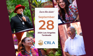 grid of photos from Los Angeles Tardeada with save the date information for September 28, 2024