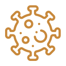 A COVID-19 virus molecule.