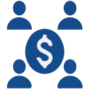 icon of people discussing money